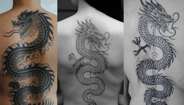 Chinese Dragon Spine Tattoo