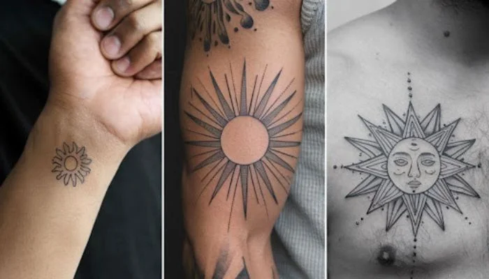 Sun Tattoo Designs for Guys