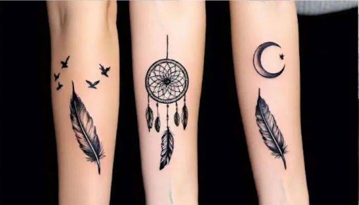 Feather Tattoos for Women